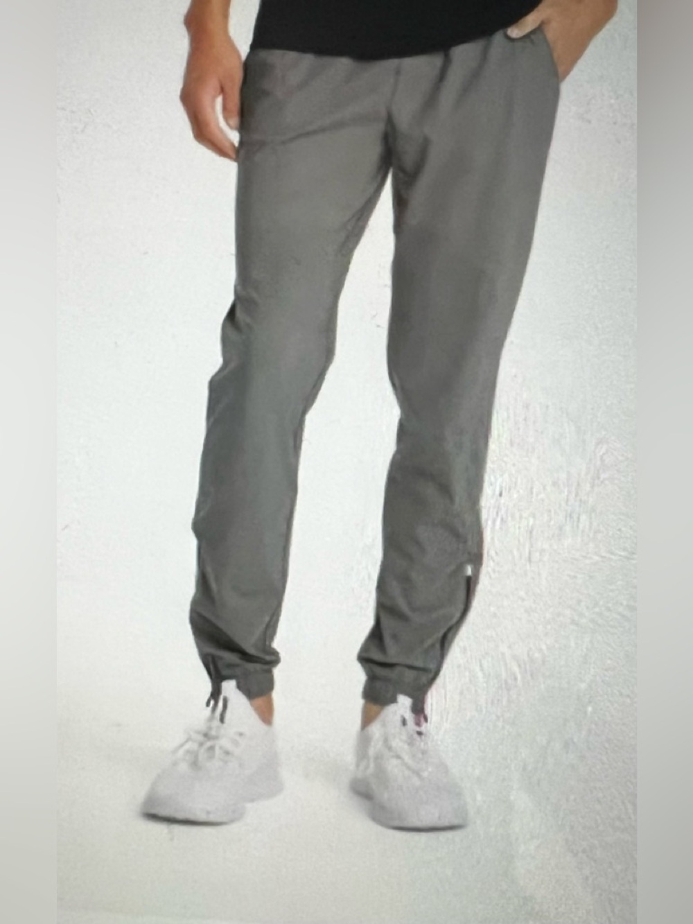 Men's Dark Gray Jogger Sweatpants - Lightweight Everyday Comfort (Size XL) - Picture 7 of 9